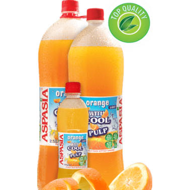 FIZZY DRINK ORANGE 2L "ASPASIA", PRICE PER PCS.