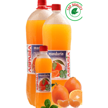 FIZZY DRINK TANGERINE 500ML "ASPASIA", PRICE PER PCS.