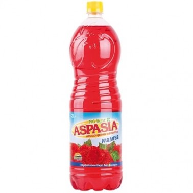 SOFT DRINK RASPBERRY 2L "ASPASIA", PRICE PER PCS.