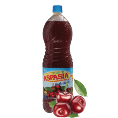SOFT DRINK BLACK CHERRY 2L "ASPASIA", PRICE PER PCS.