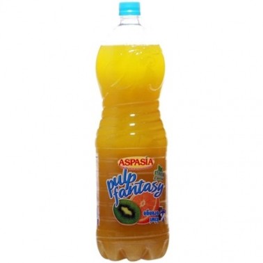 SOFT DRINK PULPY KIWI ORANGE 2L "ASPASIA", PRICE PER PCS.