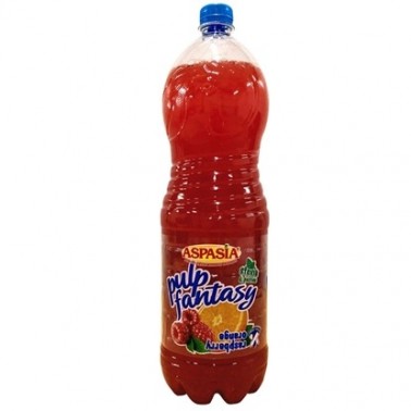 SOFT DRINK RASPBERRY AND ORANGE 2L "ASPASIA", PRICE PER PCS.