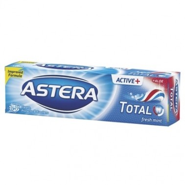 TOOTHPASTE ASTERA ACTIVE 100ML TOTAL "AROMA" 12PCS IN BOX, PRICE PER PCS.