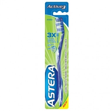 TOOTHBRUSH ASTERA 3 COLORS HARD "AROMA" PRICE PER PCS.