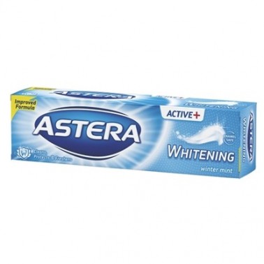 TOOTHPASTE ASTERA ACTIVE 100ML WHITENING "AROMA" 12PCS IN BOX, PRICE PER PCS.