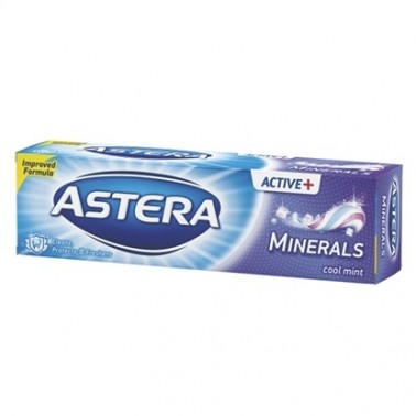 TOOTHPASTE ASTERA ACTIVE 100ML MINERALS "AROMA" 12PCS IN BOX, PRICE PER PCS.