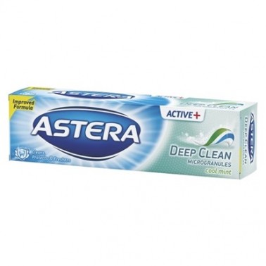 TOOTHPASTE ASTERA ACTIVE 100ML DEEP CLEAN "AROMA" 12PCS IN BOX, PRICE PER PCS.
