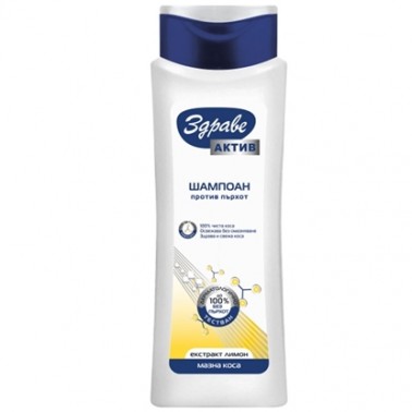 SHAMPOO ZDRAVE ACTIVE DANDRUFF PROTECT 390ML OILY HAIR "AROMA" 12PCS IN BOX, PRICE PER PCS.
