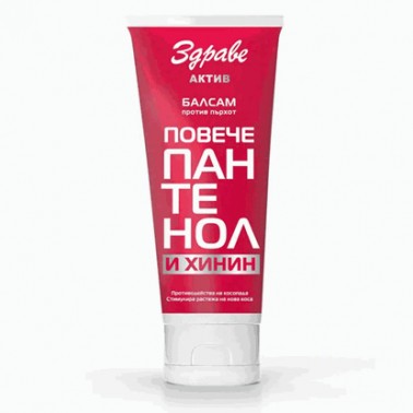 BALM ZDRAVE 200GR PANTHENOL AND QUININE "AROMA" 6PCS IN BOX, PRICE PER PCS.