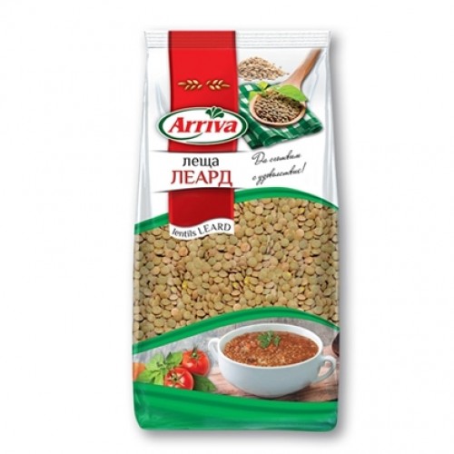LENTILS LEARD 500GR "ARRIVA" 12PCS IN BOX, PRICE PER PCS.