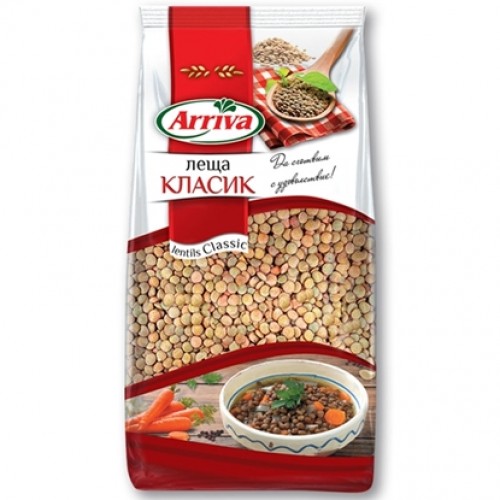 LENTILS CLASSIC 1KG "ARRIVA" 6PCS IN BOX, PRICE PER PCS.