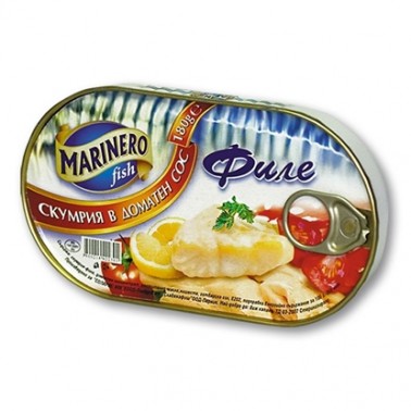 MACKEREL FILLET TOMATO SAUCE 180GR MARINERO "ARRIVA" 30 PCS IN BOX, PRICE PER PCS.