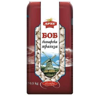 WHITE BEANS 1KG BULGARIAN TRAPEZA "ARTE" 10PCS IN BOX, PRICE PER PCS.