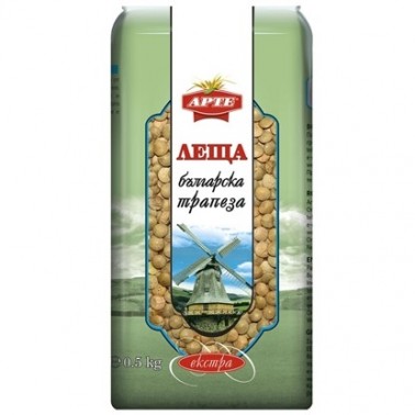 LENTIL BULGARIAN TRAPEZA 500GR "ARTE" 20PCS IN BOX, PRICE PER PCS.