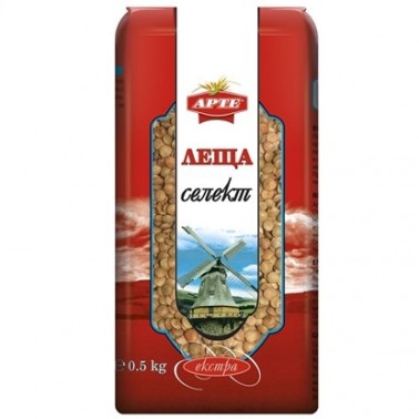 LENTIL SELECT 500GR "ARTE" 20PCS IN BOX, PRICE PER PCS.