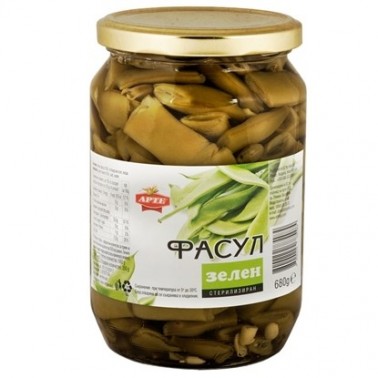GREEN BEANS 680GR "ARTE" 12PCS IN BOX, PRICE PER PCS.