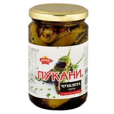 SMOKED HOT PEPPERS 314GR "ARTE" 12PCS IN BOX, PRICE PER PCS.