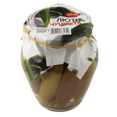 HOT PEPPERS 314GR AMFORA "ARTE" 6PCS IN BOX, PRICE PER PCS.
