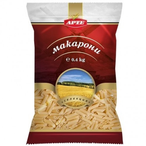 MACARONI 400GR "ARTE", 25PCS IN BOX, PRICE PER PCS.