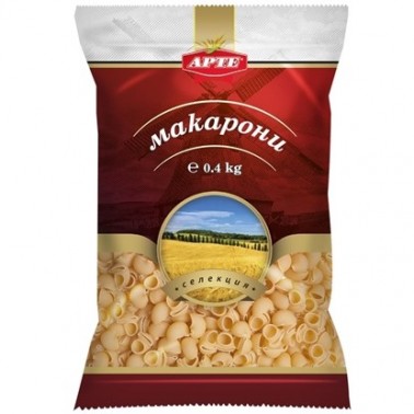MACARONI SNAILS 400GR "ARTE", 25PCS IN BOX, PRICE PER PCS.
