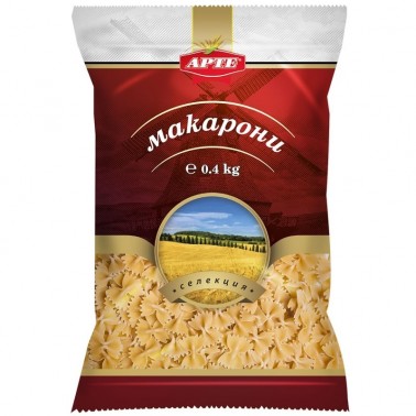MACARONI 400GR FARFALE "ARTE", 25PCS IN BOX, PRICE PER PCS.