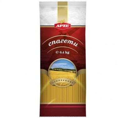 SPAGHETTI 400GR "ARTE", 25PCS IN BOX, PRICE PER PCS.