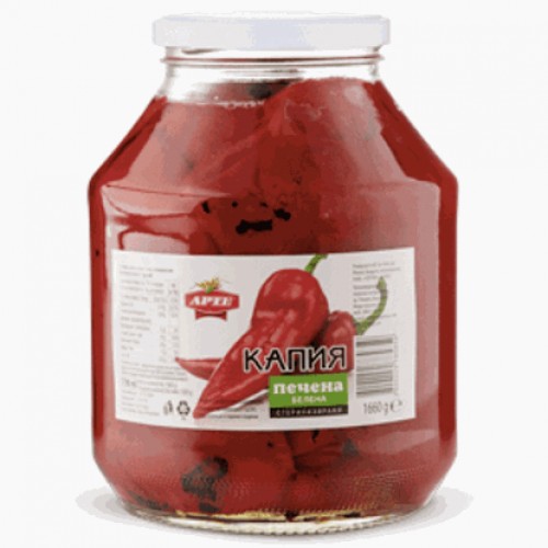 RED PEPPER PICKLED 1.7KG "ARTE" 4PCS IN BOX, PRICE PER PCS.