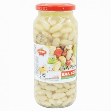 WHITE BEANS 580GR COOKED "ARTE" 12PCS IN BOX, PRICE PER PCS.
