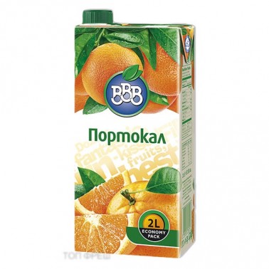 JUICE, ORANGE 2L "BBB" 6PCS IN A BOX, PRICE PER PCS.