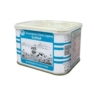 COWS WHITE CHEESE TIN 500GR ''ELENA'' 8PCS IN BOX, PRICE PER PCS.