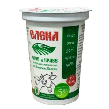YOGHURT MIX SHEEP AND COW MILK 400GR ''ELENA'' 12PCS IN BOX, PRICE PER PCS.