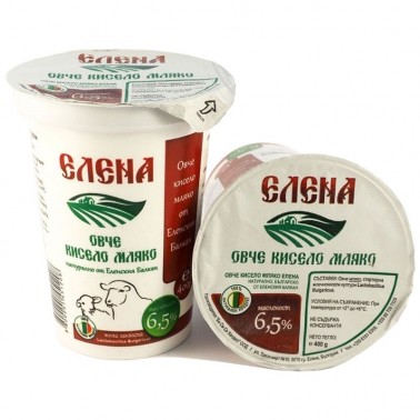 SHEEP'S YOGHURT 400GR 6.5% ''ELENA'' 12PCS IN BOX, PRICE PER PCS.