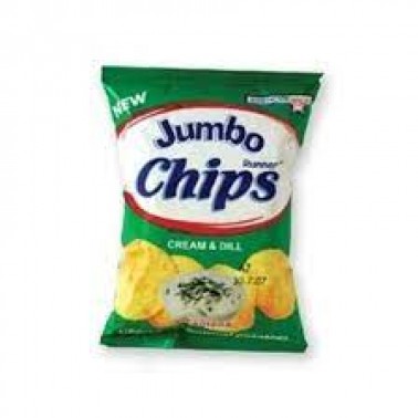 JUMBO CHIPS CREAM AND DILL 75GR "BEST FOODS" 19PCS IN BOX, PRICE PER PCS.