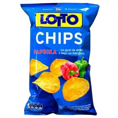 LOTTO CHIPS PAPRIKA 100GR "BEST FOODS" 19PCS IN BOX, PRICE PER PCS.