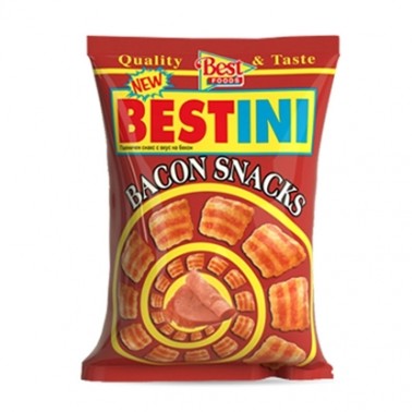 BESTINI BACON 35GR "BEST FOODS" 40PCS IN BOX, PRICE PER PCS.