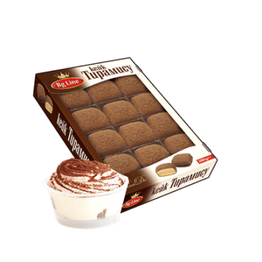MINI CHOCO CAKES HELI 280GR TIRAMISU "BG-LINE" 10PCS IN PACK, PRICE PER PCS.