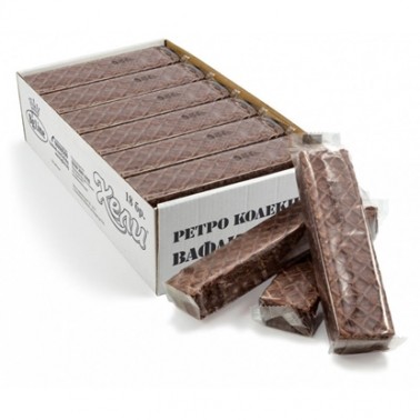COCOA WAFER HELI RETRO 65GR BROWN "BG-LINE" 18PCS IN PACK, PRICE PER PCS.