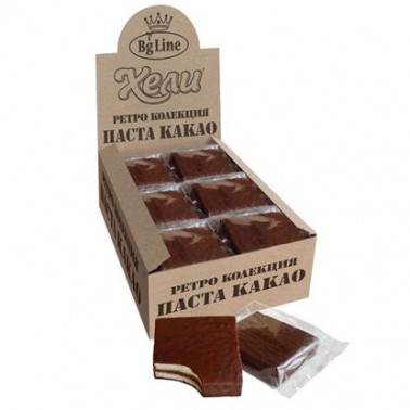CAKE HELI RETRO 65GR COCOA "BG-LINE" 18PCS IN PACK, PRICE PER PCS.