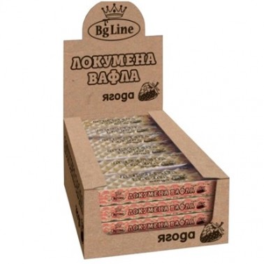 LOKUM WAFER HELI RETRO 65GR STRAWBERRY "BG-LINE" 16PCS IN PACK, PRICE PER PCS.