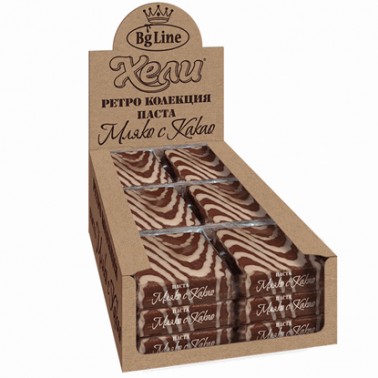CAKE HELI RETRO 65GR MILK AND COCOA "BG-LINE" 18PCS IN PACK, PRICE PER PCS.