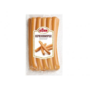 MINI WIENER FRANKFURTER 400GR VACUUM "BONI" 10PCS IN PACK, PRICE PER PCS.