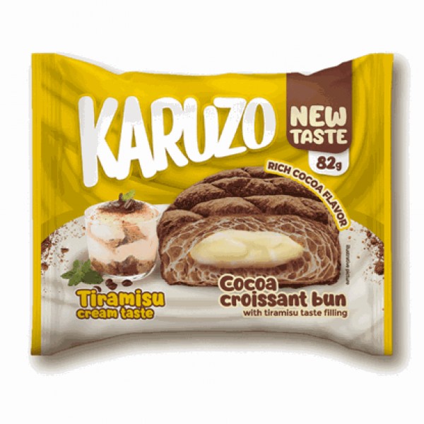 CROISSANT BUN KARUZO 82GR TIRAMISU "THE BAKERS" 24PCS IN BOX, PRICE PER PCS.