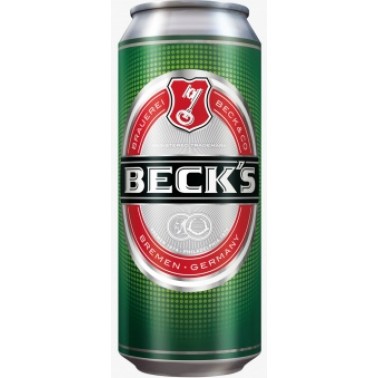 BECKS 0.5L 5% CAN 12PCS IN PACK, PRICE PER PCS.
