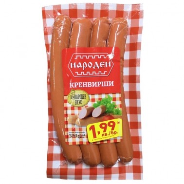 FRANKFURTER 320GR VACUUM NARODEN ''BELLA'' PRICE PER PCS.