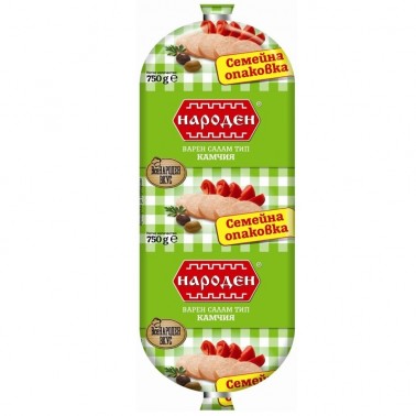 BOILED SALAMI KAMCHIYA 750GR NARODEN ''BELLA'' PRICE PER PCS.