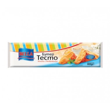 BUTTER PASTRY, PUFF DOUGH, 800G "BELLA" 10 PCS IN A BOX, PRICE PER PCS.