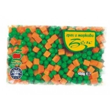 FROZEN PEAS AND CARROTS 400GR "BELS" PRICE PER PCS.