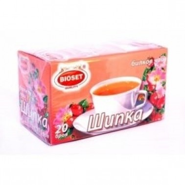TEA HERBAL ROSEHIP 30GR "BIOSET" 18PCS IN BOX, PRICE PER PCS.