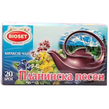 TEA HERBAL MOUNTAIN SONG 30GR "BIOSET" 18PCS IN BOX, PRICE PER PCS.