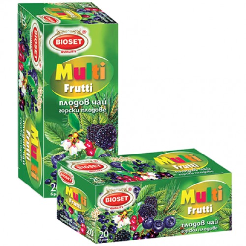 TEA FOREST FRUITS 30GR "BIOSET" 18PCS IN BOX, PRICE PER PCS.